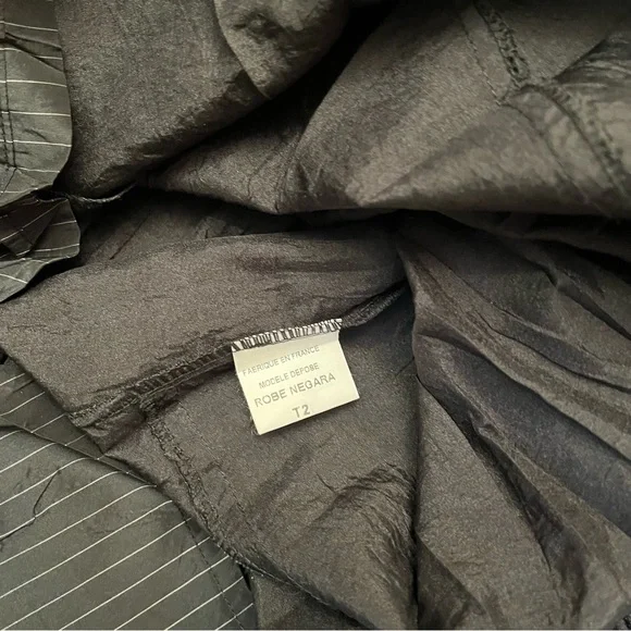 Deca De Vous a Nous Black Sleeveless Long Dress Couture France Size T2 = 8 - Picture 13 of 16